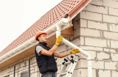 Pose et remplacement de gouttières à Tajan